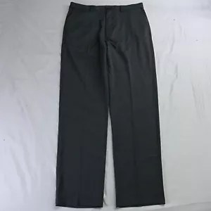 Cool 18 Pro by Haggar 34 x 34 Gray Classic Fit Golf Dress Pants - Picture 1 of 5