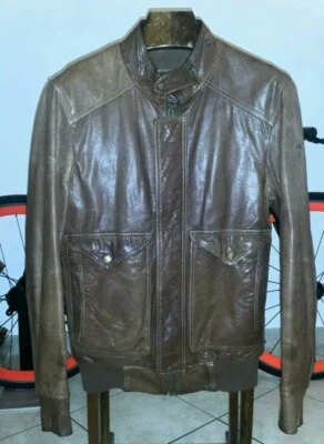 Timberland jacket leather rare giubbino pelle m/s trucker western no belstaff  - Imagen 1 de 4