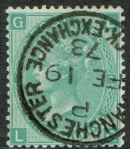 1867 1/- Green SG 117 Plate 7 LG Fine Manchester CDS Scarce Thus Fine Cat.£90.00 - Picture 1 of 1