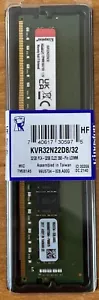 Kingston 32GB DDR4 3200MHz PC4-25600 Desktop Memory KVR32N22D8/32 *NEW, SEALED* - Picture 1 of 5
