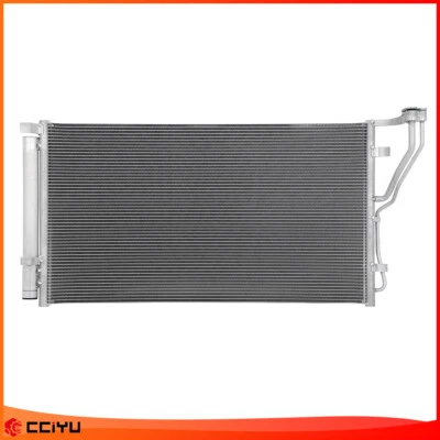Aluminum A/C Condenser for 2011-2013 2014 Hyundai Sonata Kia Optima Fits 3888 - Image 1 of 4
