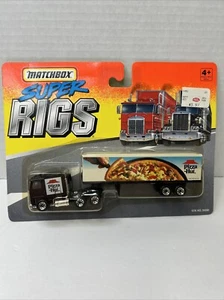 1994 Matchbox Super Rigs - Pizza Hut NOS NIB Black Truck Trailer Vintage - Picture 1 of 6