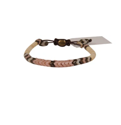 Pulsera con cuentas punta de flecha rosa tostado M Cohen by Maor 9 pulgadas Foto 1 de 4