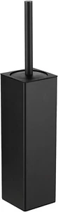 Freestanding Aluminum Toilet Brush with Holder Black - Picture 1 of 8