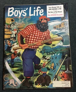 *BOYS' LIFE* DATED 1956 ORIGINAL 92 PAGE SCOUT MAGAZINE! LOWELL HESS COVER ART! - Picture 1 of 7