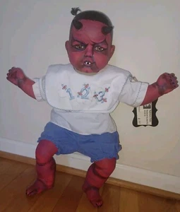 Horror Demon Baby Doll by Nightmare Dolls by Jenn RG Plastic Art Scary Realistic - Picture 1 of 9