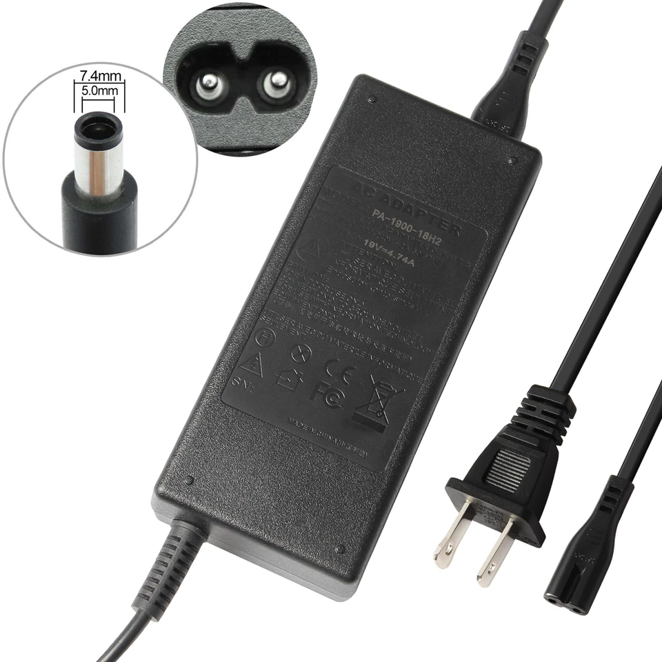 90W Laptop Charger for HP EliteBook 8440p 8460p 8470p 8540w 8560p 8570p  - Image 1 of 4