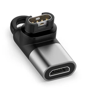 90° Elbow USB-C/Micro Charger Adapter For Garmin Fenix 7/7S/7X EPIX Smart Watch - Zdjęcie 1 z 13