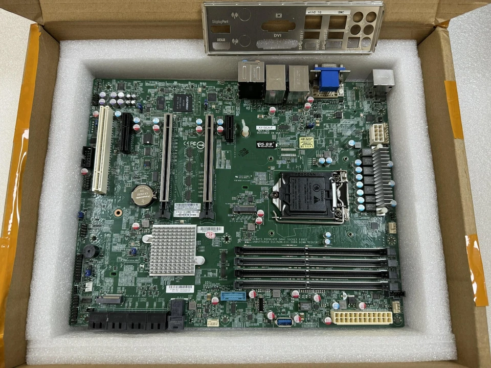Supermicro X11SCA-F Intel C246 Single Socket LGA-1151 Motherboard with bracket - Image 1 of 4