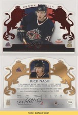 2002-03 Pacific Crown Royale Red /350 Rick Nash #109 Rookie RC