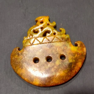 Antiguo colgante chino de hacha de jade arma de jade ciudad decoración del hogar - Imagen 1 de 1