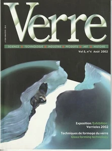 VERRE revue de l'Institut du Verre Vol.8 N°4 Août 2002 Formage - Picture 1 of 1