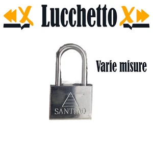 Lucchetto Corazzato Antiscasso Con 3 Chiavi antifurto massima sicurezza varie... - Foto 1 di 7