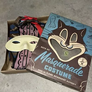 Costume mascherata Austin Art antico smoking vintage Halloween anni '40 con scatola - Foto 1 di 22