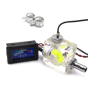 3 Way Flow Meter LED Thermometer for Water Cooling Liquid Cooler System - Afbeelding 1 van 8