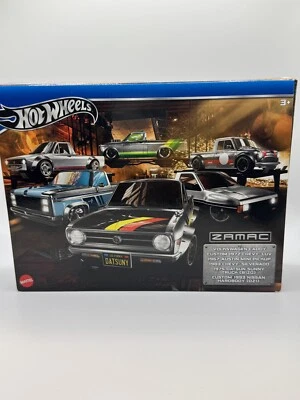 Nuevo Hot Wheels Zamac camión paquete de 6 caja conjunto exclusivo Walmart Silverado Datsun Foto 1 de 4