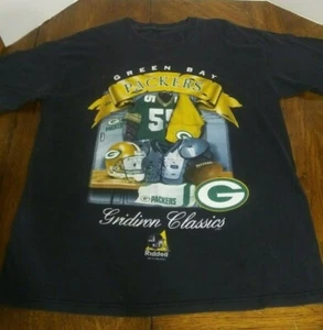 Vintage 1998 Ridell Green Bay Packers Gridiron Classics T Shirt Locker Room - Picture 1 of 3