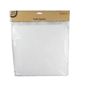 4x White Foam Square Craft Millinery DIY 30cm - Bild 1 von 1