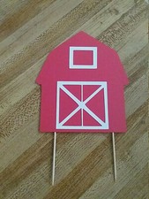 Barn Cake Topper! Great for your farm party! CUTE!!