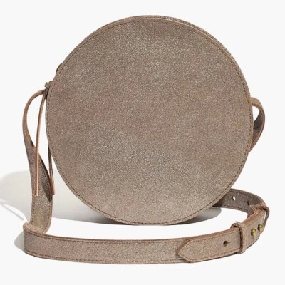 Madewell Women's Gold Metallic Leather The Simple Circle Crossbody Bag,  Small - Image 1 of 4