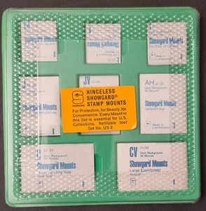 Showgaard Stamp Mounts Black Variety Paack as pictured - Picture 1 of 1
