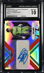 2023/24 DAKA LIVERPOOL HOLOCENE DAVID JAMES LEGEND AUTO SILVER /65 CGC 10 - Bild 1 von 2