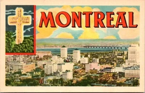 View of Montreal Canada Postcard - Picture 1 of 2