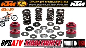 16-22 KTM 350 XC-F XCF 350 Kibblewhite Titanium Valves Spring Kit RED Stem Seals - Picture 1 of 23