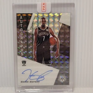 Kevin Durant 2019 Mosaic Autographed On-Card Holo Prism Silver ~Suns Nets Sealed - Picture 1 of 2