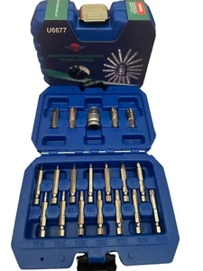Juego de herramientas cortas largas extractoras de tornillos dañadas para tornillos Torx hexagonales Allen Star - Imagen 1 de 3