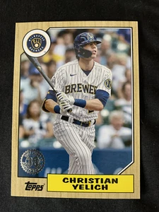 2022 Topps Series 1 - 1987 Topps 35th Anniversary Christian Yelich #T87-71 - Picture 1 of 2