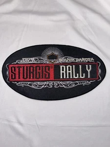 75° Toppa Annuale South Dakota Sturgis Rally 7,5” Nero Rosso Argento Bianco - Foto 1 di 7
