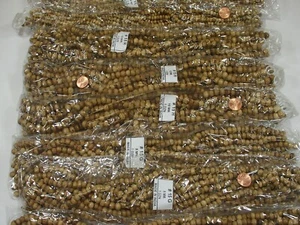 Cuentas de hueso de búfalo de agua hechas a mano de la India de 100 hebras de 15" a granel (LA-7) ⭐ - Imagen 1 de 18