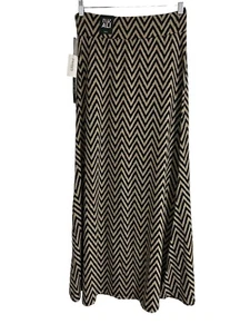 Roz & Ali Zig-Zag Zebra Print Skirt Size Small - Picture 1 of 11