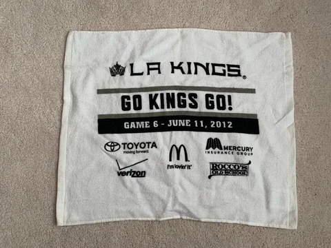 LA Kings Stanley Cup Winning Rally Towel June 11, 2012 Finals GAME 6 SGA Cover