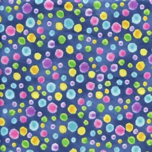 Tonal Dots Blue di Golly Get Jolly! Trapunta Cucire Tessuto VUOTA - Foto 1 di 1
