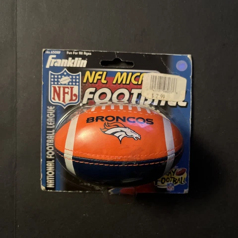 Vintage Franklin Denver Broncos NFL Micro Football 1998 NEW RARE Cover