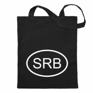 Serbie Srb Sac en Coton Toile Sac à Bandoulière Long Anse - Picture 1 of 15