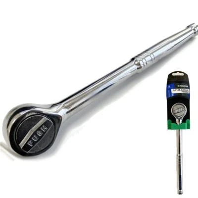 Toolzone Socket Reversible Ratchet Handle Quick Release 1/2" Tool 144T - Image 1 of 3