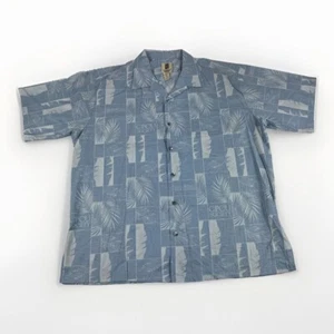 Vintage Tori Richard Hawaiihemd Herren Gr. XL blau geblümt CPCU Society Made in USA - Bild 1 von 6