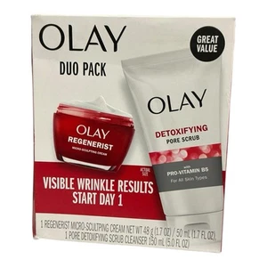 Olay Skin Care Regenerist Face Wash & Anti-Aging Facial Moisturizer Duo Pack - Picture 1 of 5