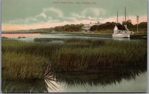 Postcard New Smyrna Florida North Indian River Scenic View Volusia County - Bild 1 von 2