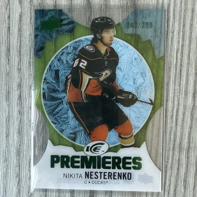 2023-24 Upper Deck Ice Premieres Green /299 Nikita Nesterenko #223 Rookie | NM - Image 1 of 2
