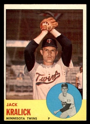 1963 Topps Baseball #448 Jack Kralick EX/MT *g1 - Image 1 of 2
