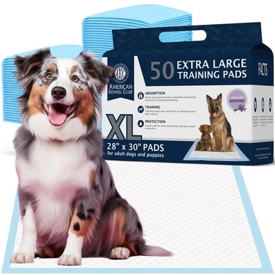 American Kennel Club Scented Puppy Training Pads with Ultra Absorbent Quick Dry
