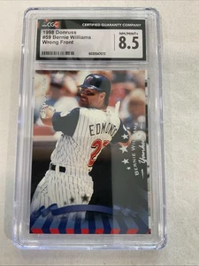 ERROR WRONG FRONT 1998 Donruss Bernie Williams Yankees #59/J. Edmonds CGC 8.5♨️3 - Picture 1 of 4