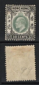 HONG KONG STAMPS 1903 KEVII CA 30C MH- HK25-173 - Picture 1 of 1
