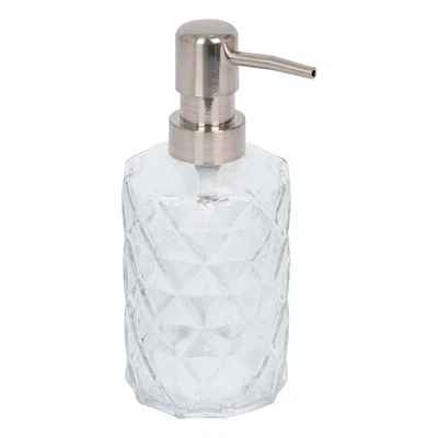 Harbour Housewares Glass Soap Hands Dispenser Pump 330ml White - image 1 of 4