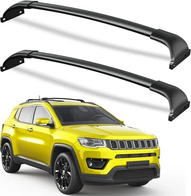 Roof Rack Cross Bars 220lbs Compatible with Jeep Compass 2018-2025, Heavy Duty Foto 1 de 2
