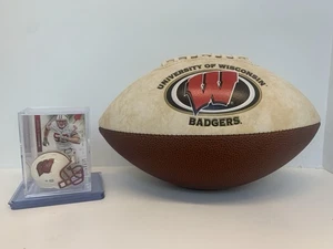Wisconsin Badgers Autographed Ball (Joe Panos) And JJ Watt Collector Box - Picture 1 of 6